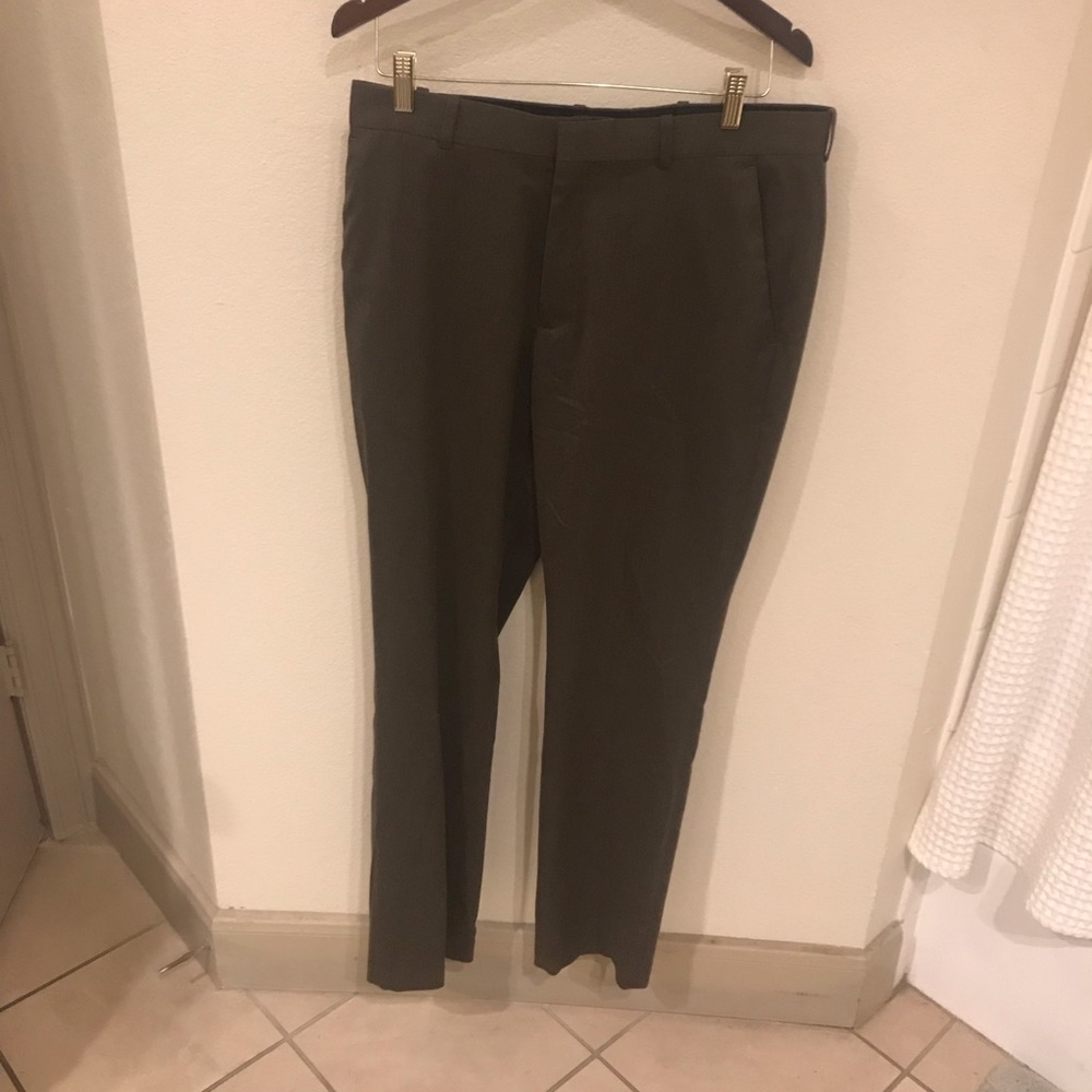 Peter Ellis Portfolio Brown Dress Slacks Slim Fit